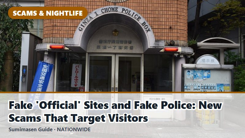 Fake 'Official' Sites and Fake Police: New Scams That Target Visitors