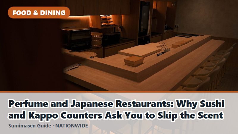 Perfume and Japanese Restaurants: Why Sushi and Kappo Counters Ask You to Skip the Scent