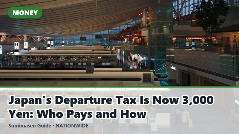 Japan's Departure Tax Is Now 3,000 Yen: Who Pays and How